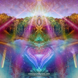 Agartha Inner Earth Tapestry: Psychedelic Sacred Geometry Wall Art