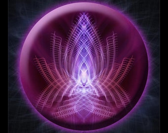 Violet Flame Healing Mandala Poster | Art Print | Mindfulness Gift | Meditation | Yoga | Spiritual | Healing Art