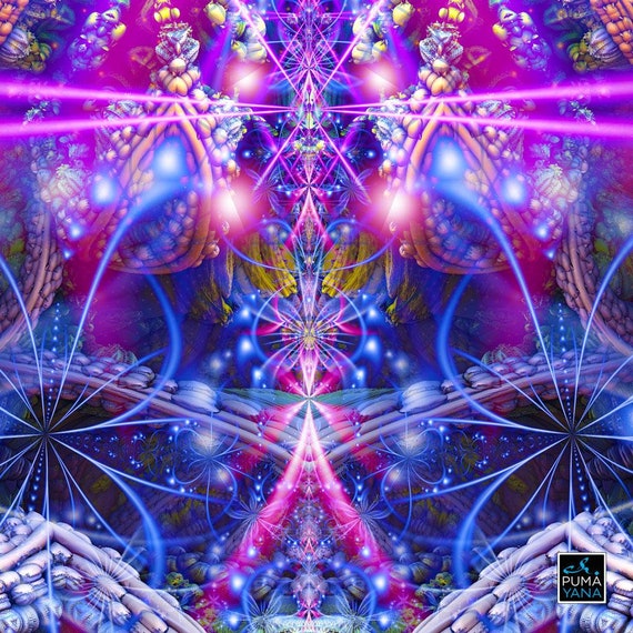 Atlantis Cosmic Art Print: Psychedelic Visionary Poster - Etsy Canada