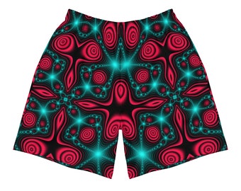 Pantalones cortos rave para hombre: ropa para festivales de EDM psicodélico
