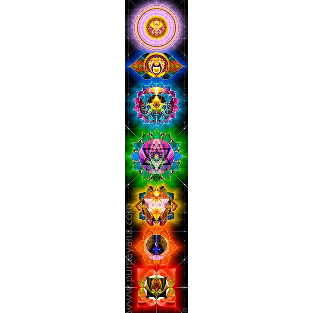 Chakras Wall Hanging Chakra Tapestry 7 Chakras Chakra Etsy