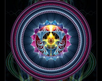 5th Chakra | Vishuddha| Throat Chakra Poster | Art Print | Mindfulness Gift | Meditation | Yoga | Spiritual | Healing