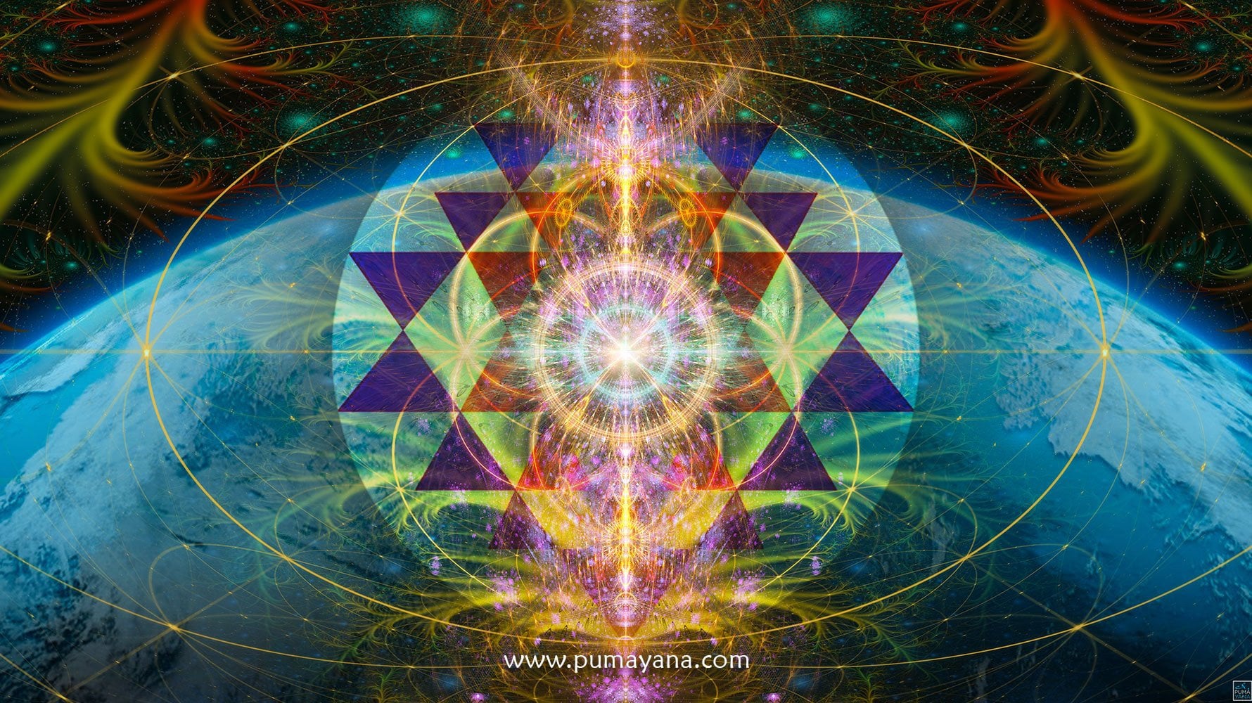 The Cosmic Key Tapestry | Wall Hanging | Flower of Life