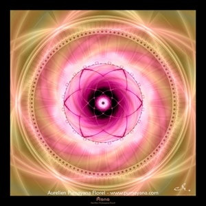 Mana Healing Mandala Art Print | Canvas | Mindfulness Gift | Meditation | Yoga | Spiritual | Visionary Art