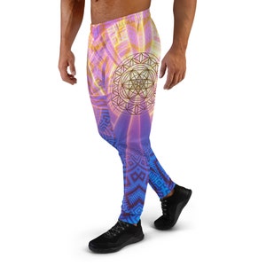 Sacred Geometry Joggers: Psychedelic Rave Festival Pants