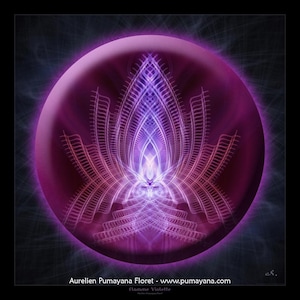 Violet Flame Healing Mandala Art Print | Canvas | Mindfulness Gift | Meditation | Yoga | Spiritual | Visionary Art