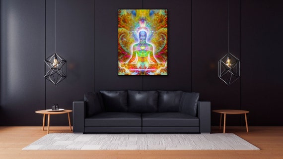 Heartsoul Cosmic Body Art Print | Canvas | Gaia | Meditation