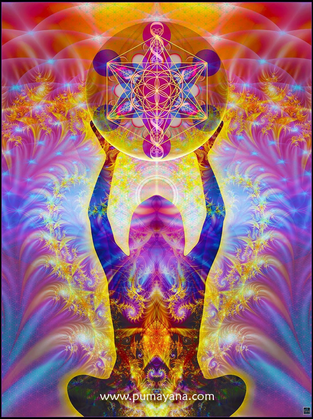 Alchemical Body Art Print | Canvas | Cosmic| Meditation