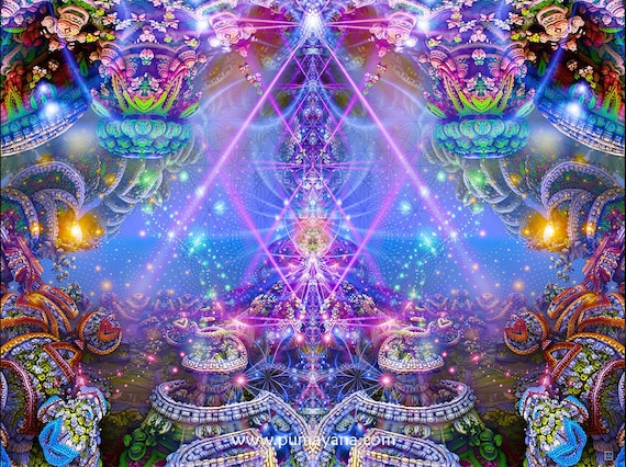 Atlantis Art Print: Psychedelic Visionary Canvas - Etsy