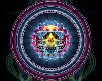 5th Chakra | Vishuddha| Throat Chakra Art Print | Canvas | Mindfulness Gift | Meditation | Yoga | Spiritual | Healing