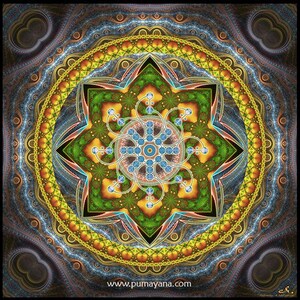 Plakat duchowy Alpha Centauri | Mandala | Wydruk artystyczny | Święta geometria | Kwiat życia | Wizjoner | Sztuka