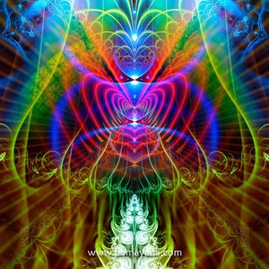 Halls of Amenti Art Print | Canvas| Spiritual| Meditation | Visionary | Healing | Consciousness| Art