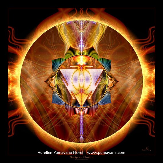 CoolChange Immagine di alta qualità con chakra buddista | Yoga Kakemono in tessuto | Poster da meditazione | 135 x 33 cm | con gancio