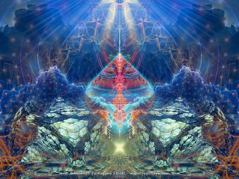 Lemurian Artefact Cosmic Poster | Art Print | Meditation