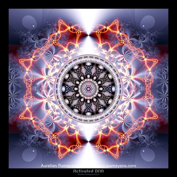 Activated DNA Mandala Tapestry: Shamanic Spiritual Art - Etsy