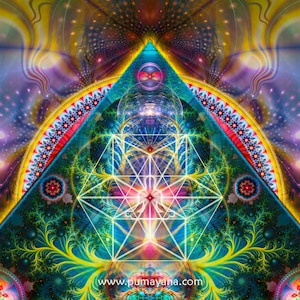 Initiation Poster | Art Print | Meditation | Spiritual | Sacred Geometry| Conscious | Healing | Art
