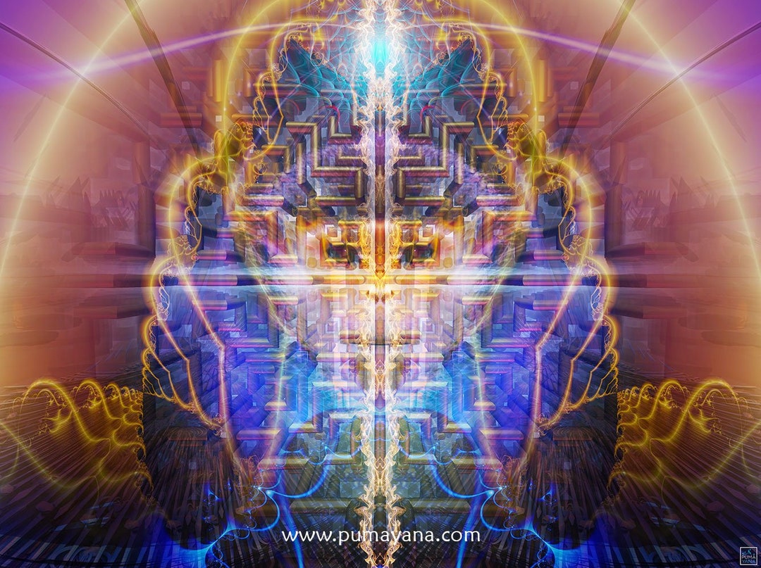 Monkey Mind Cosmic Art Print | Canvas | Spiritual| Meditation ...