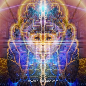 Monkey Mind Cosmic Art Print | Canvas | Spiritual| Meditation | Visionary | Healing | Consciousness| Art