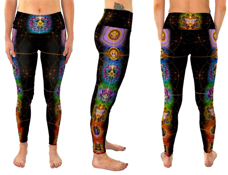 High Waisted |Fold Over Chakra Yoga 