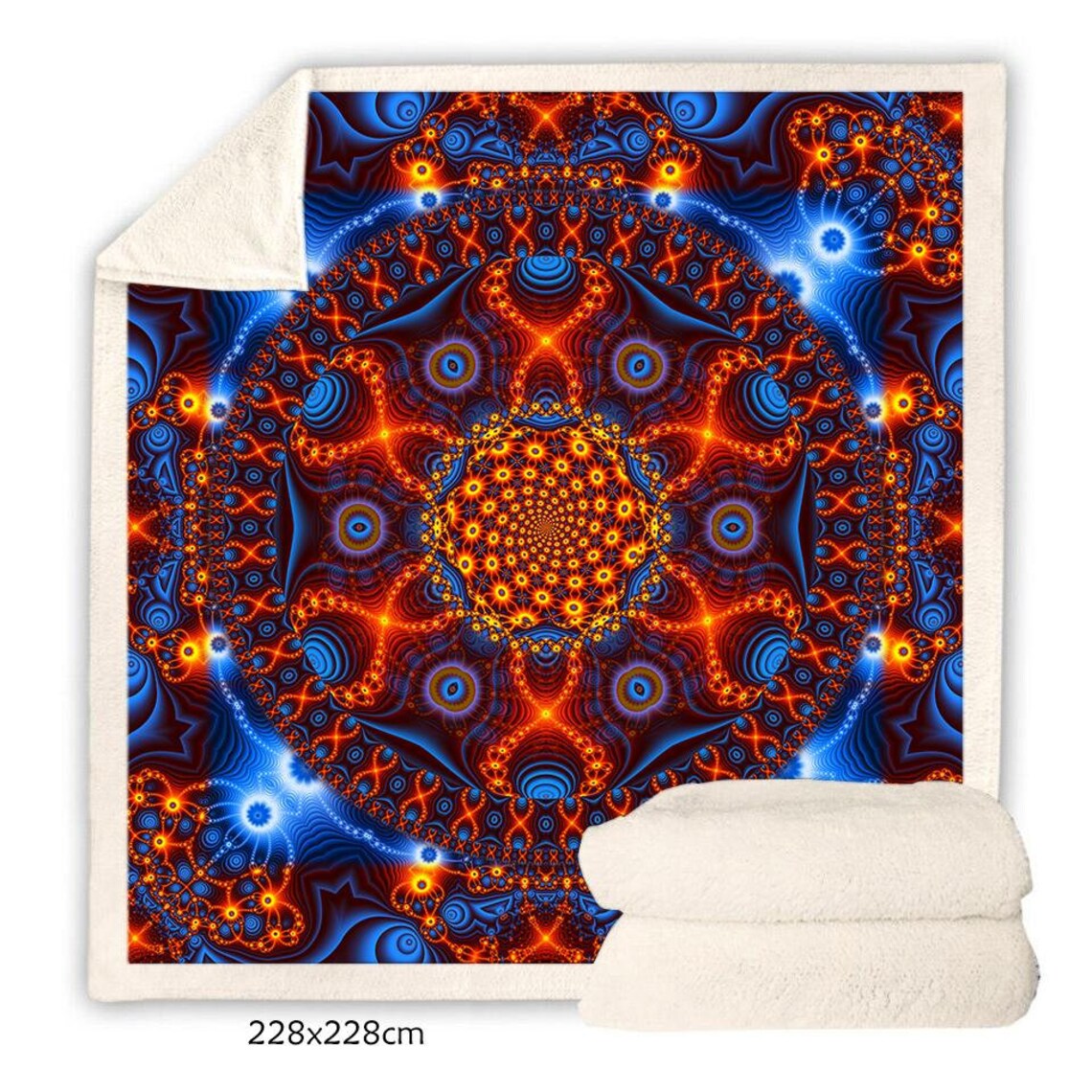 Trippy Print Pattern Blanket