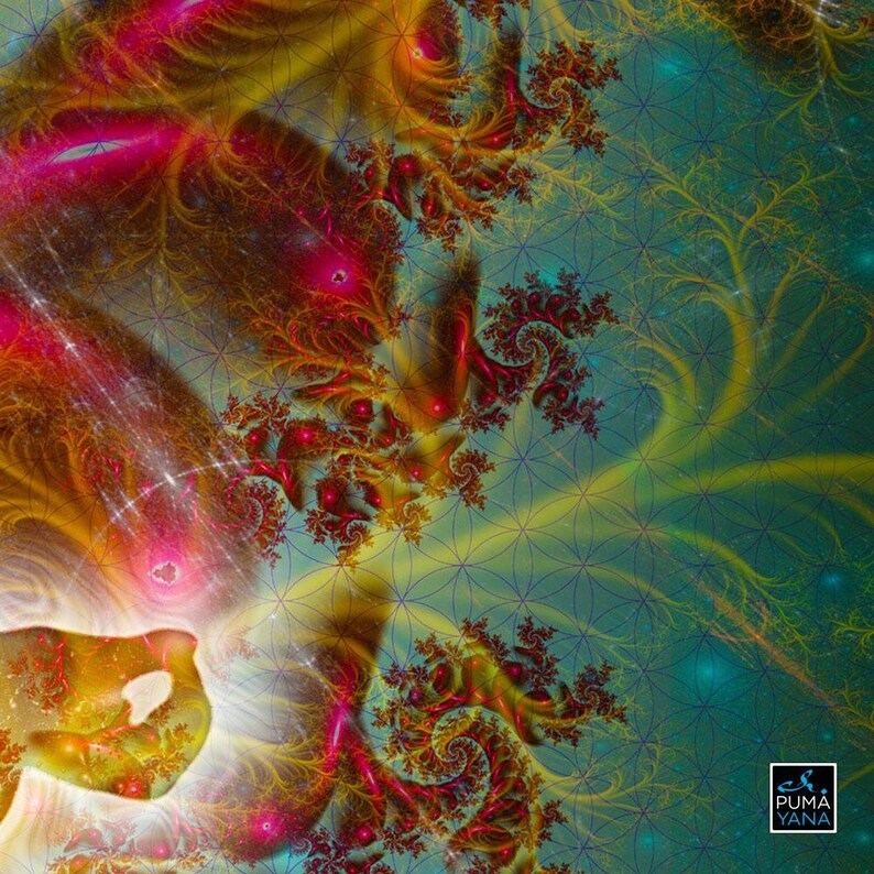 Conscious Yoga Healing Spiritual Meditation Art Print Heart Soul Poster Visionary Art Love Art Collectibles Digital Prints Arvadaexcel Com