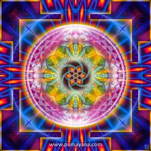 Wakhan Nauto Mandala Art Print | Poster | Shamanic | Spiritual | Psychedelic | Sacred Geometry | Visionary | Psy | Art