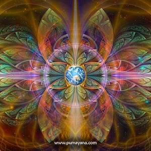 Gaiahuasca Tapestry: Psychedelic Visionary Art Wall Hanging