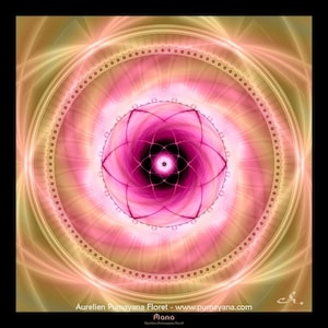 Mana Healing Mandala Poster | Art Print | Mindfulness Gift | Meditation | Yoga | Spiritual | Healing Art