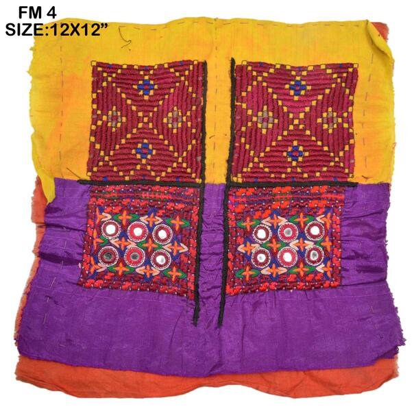 Textile de couture VINTAGE petit Banjara cou empiècement à la main Applique Patch brodé FM4 Textile de cou couture VINTAGE petit Banjara cou de empiècement à la main Applique Patch brodé FM4 64c67d