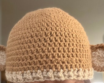 Monkey Handmade Crochet Beanie