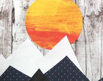 Mountain and Hills Card