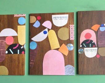 Whimsical Woodgrain Card Set