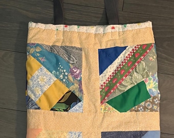 Rectangular Upcycled Quilted Tote