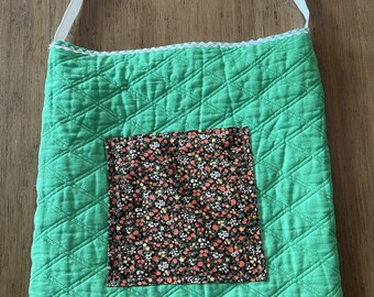 Quilted Green Tote