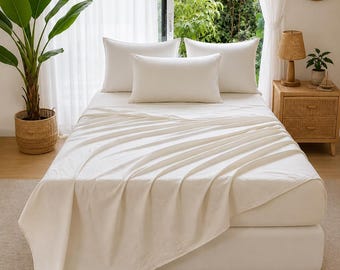 3pcs Linen Bedding Tencel Sheets Set Kids Bedding Set Luxury Tencel Fabric for Bed and Room Decor