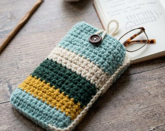 Crochet Glasses Case Pattern PDF | Textured Eyewear Pouch (Digital Download)