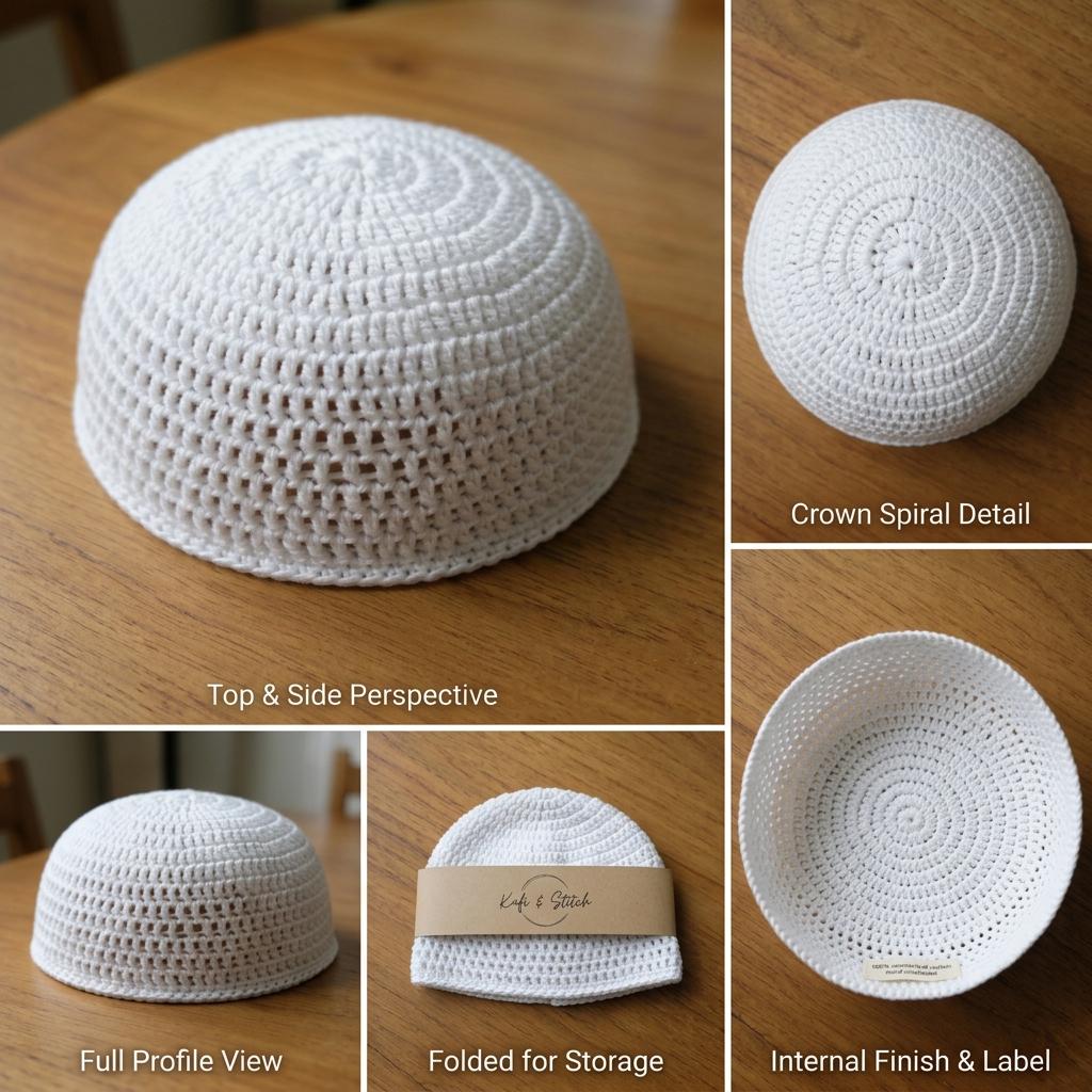 Crochet Prayer Cap Pattern PDF, Namaz Topi Crochet Pattern, Muslim ...