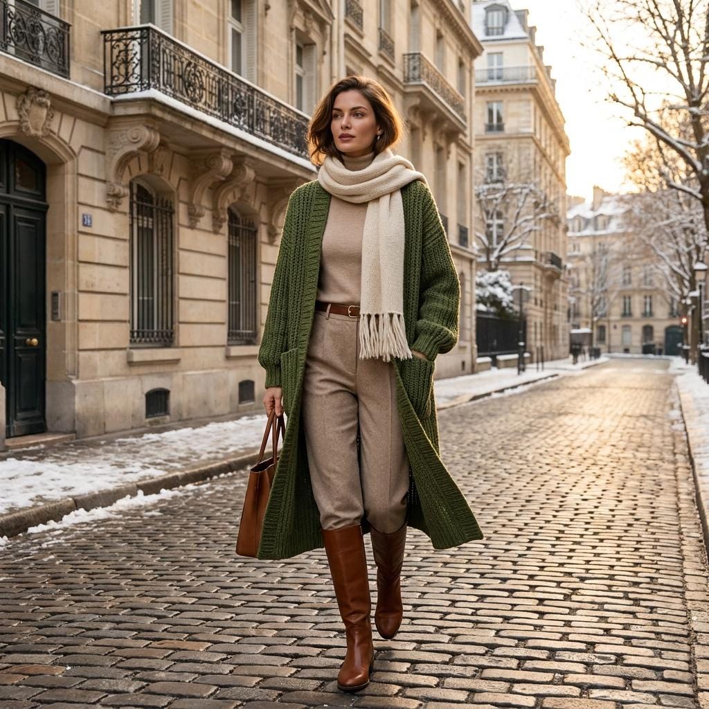 Classic Ribbed Oversized Long Duster