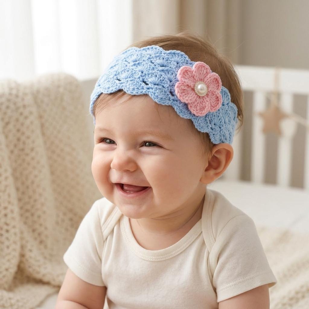 35 Baby Headband Crochet Patterns for Adorable Keepsakes and Photo Props 1 Crochet Baby Headband Pattern Easy Shell Stitch Flower