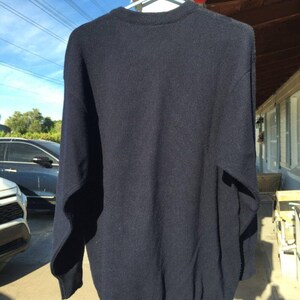 Sweter z wełny lyle & scott argyle z lat 90. z logo na rękawie, wyprodukowany w Nowej Zelandii, rozmiar L zdjęcie 2