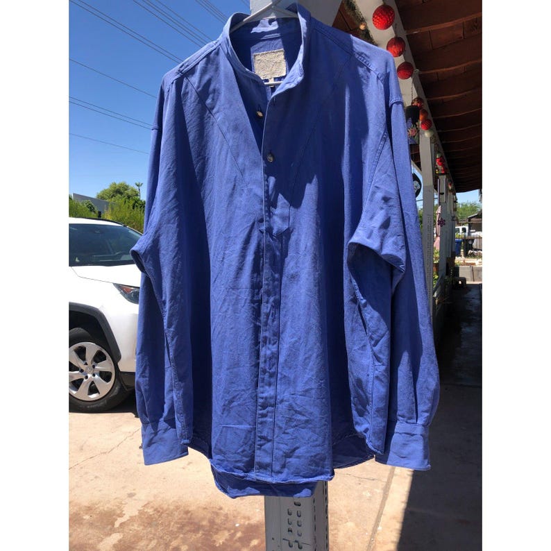 VTG 90s Stubbs Collection westernshirt met buffelknopen Tencel Western XL afbeelding 1