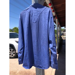VTG 90s Stubbs Collection westernshirt met buffelknopen Tencel Western XL afbeelding 2