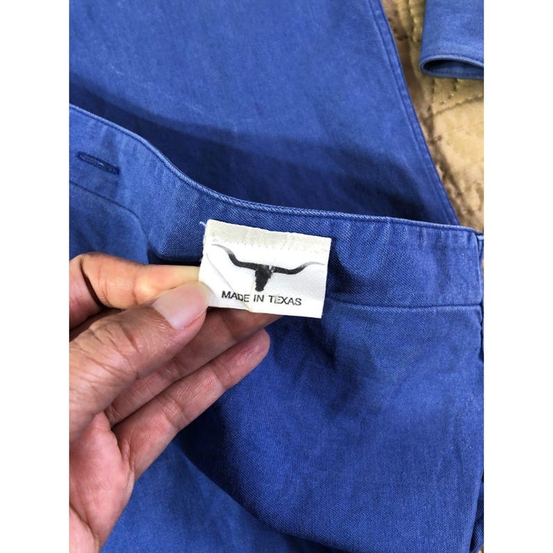 VTG 90s Stubbs Collection westernshirt met buffelknopen Tencel Western XL afbeelding 4