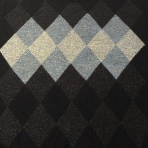 Sweter z wełny lyle & scott argyle z lat 90. z logo na rękawie, wyprodukowany w Nowej Zelandii, rozmiar L zdjęcie 9