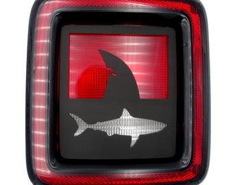 Shark brake light covers/ fits 2018-25 Jeep Wrangler JL