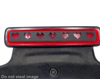 Hearts 3rd brake light cover/ fits (JL) jeep 2018-2025