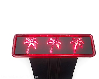 Palm tree 3rd brake light cover/ fits 07-2017 JK wrangler jeeps