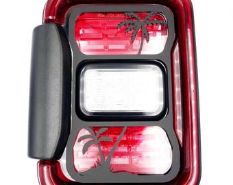 Palm tree brake light covers/ fits 2020-2023 Galdiator with led lights