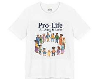 Koszulka Pro-Life dla wszystkich grup wiekowych i ras | Koszulka z grafiką YES