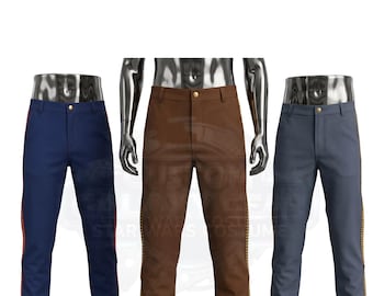 Star Wars Inspired Striped Cosplay Pants | Han Solo & Luke Skywalker Costume Trousers